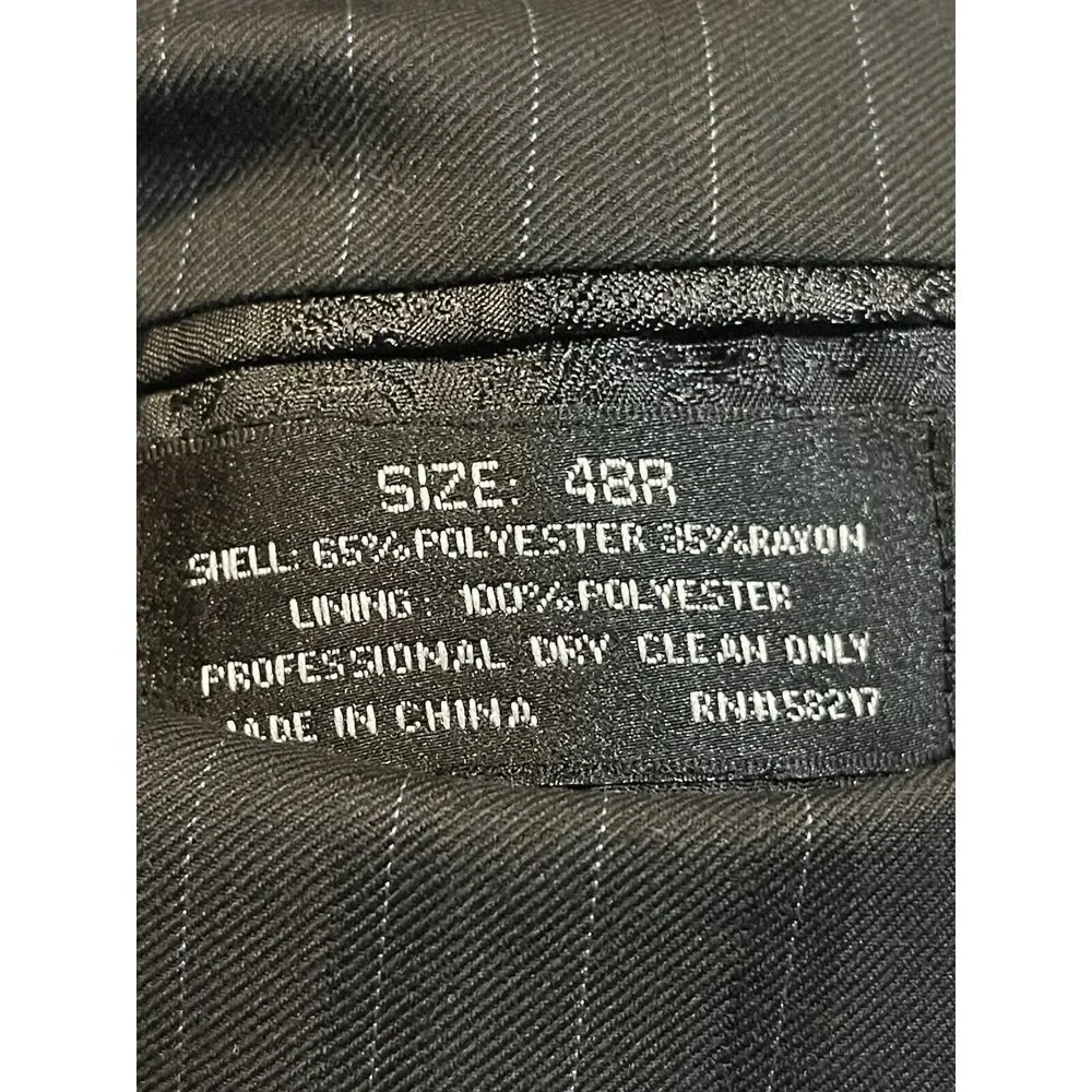 Mens Black Blazer 48R Size MIDTOWN MAN Sport‎ Coat Vintage Jacket. D-315